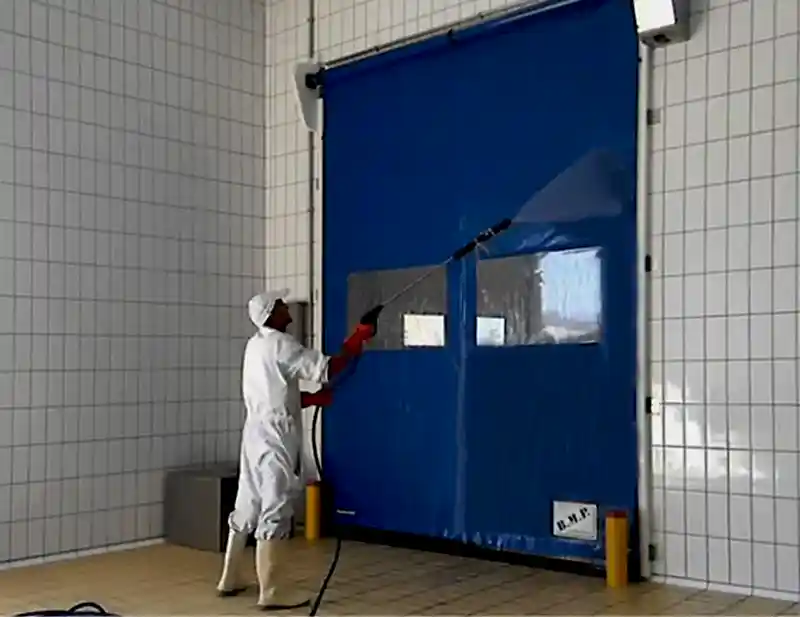 self-repairing high speed door food pe