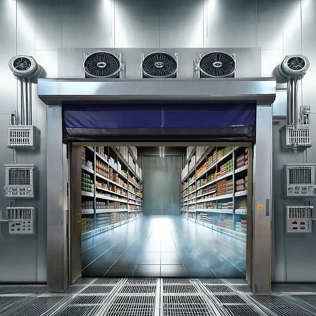 DynamicRoll Frigo 2 AIR - fast door with double membrane for controlled temperature environments.