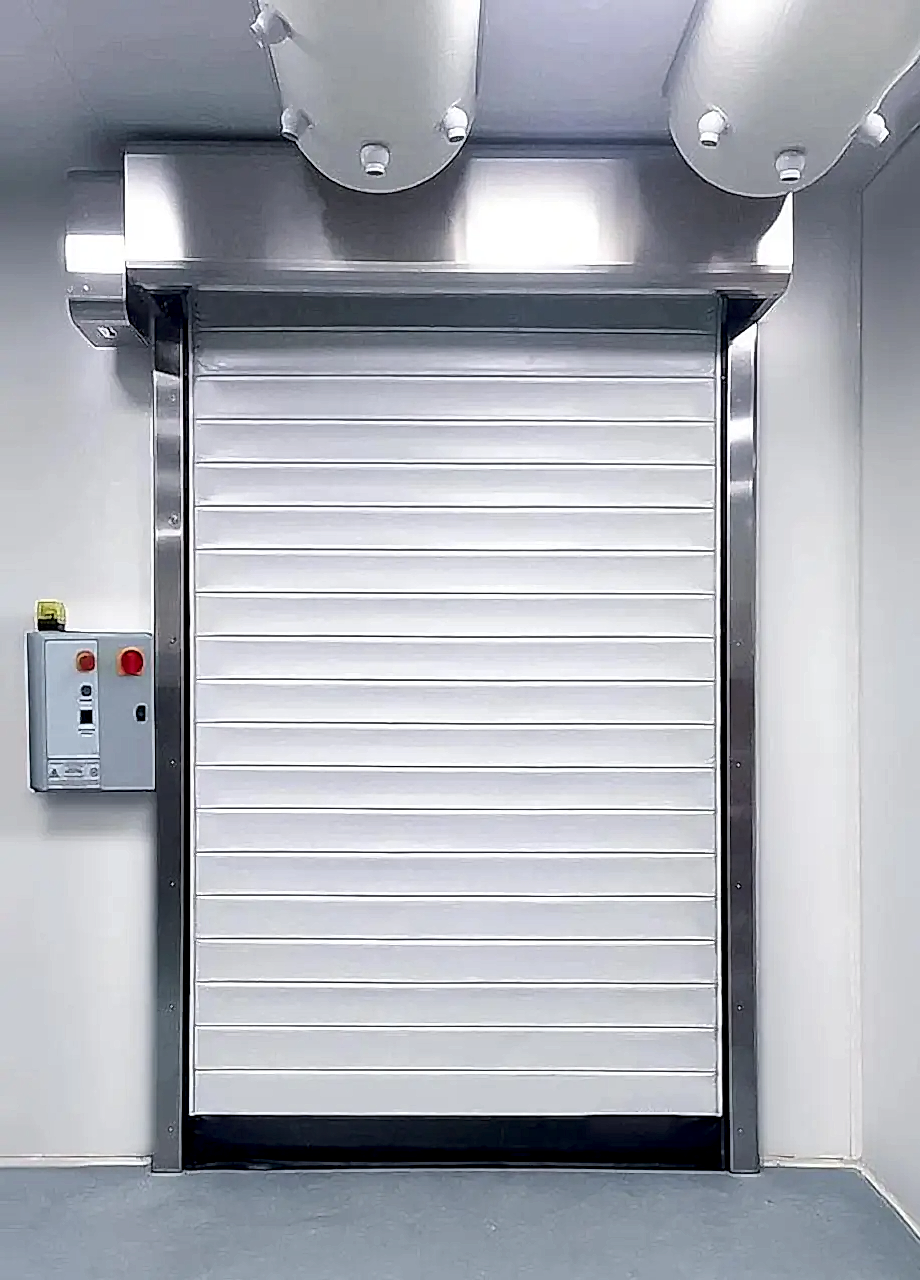 DynamicRoll Frigo1 porte per celle frigorifere con telo bianco